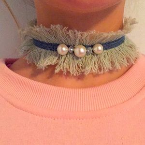 Denim Choker